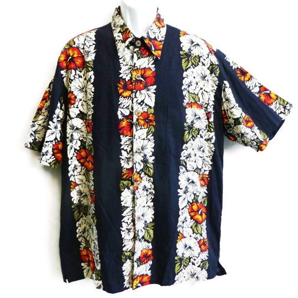 Vintage Other - Duke Kahanamoku 80s Hawaiian Surfer Aloha Shirt Coconut Buttons 25inch Chest M